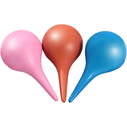 Nuanchu 6er-Pack Ohrspritze aus Gummi, 30 ml, Ohrballspritze für Babys, Kleinkinder, Hunde und Erwachsene (Pink, Blau, Orange)