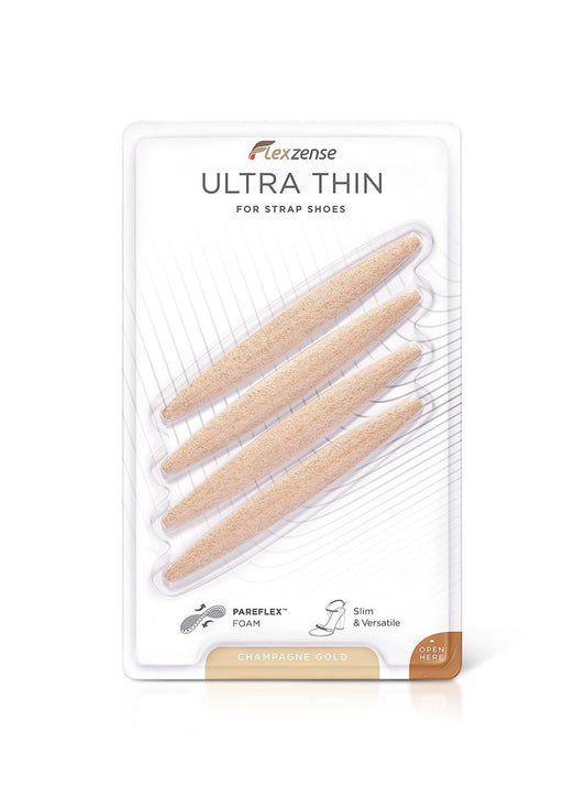 FLEXZENSE Ultra Thin Champagner Gold – 4-teiliges Set zum Schutz vor reizenden Nähten und Riemen