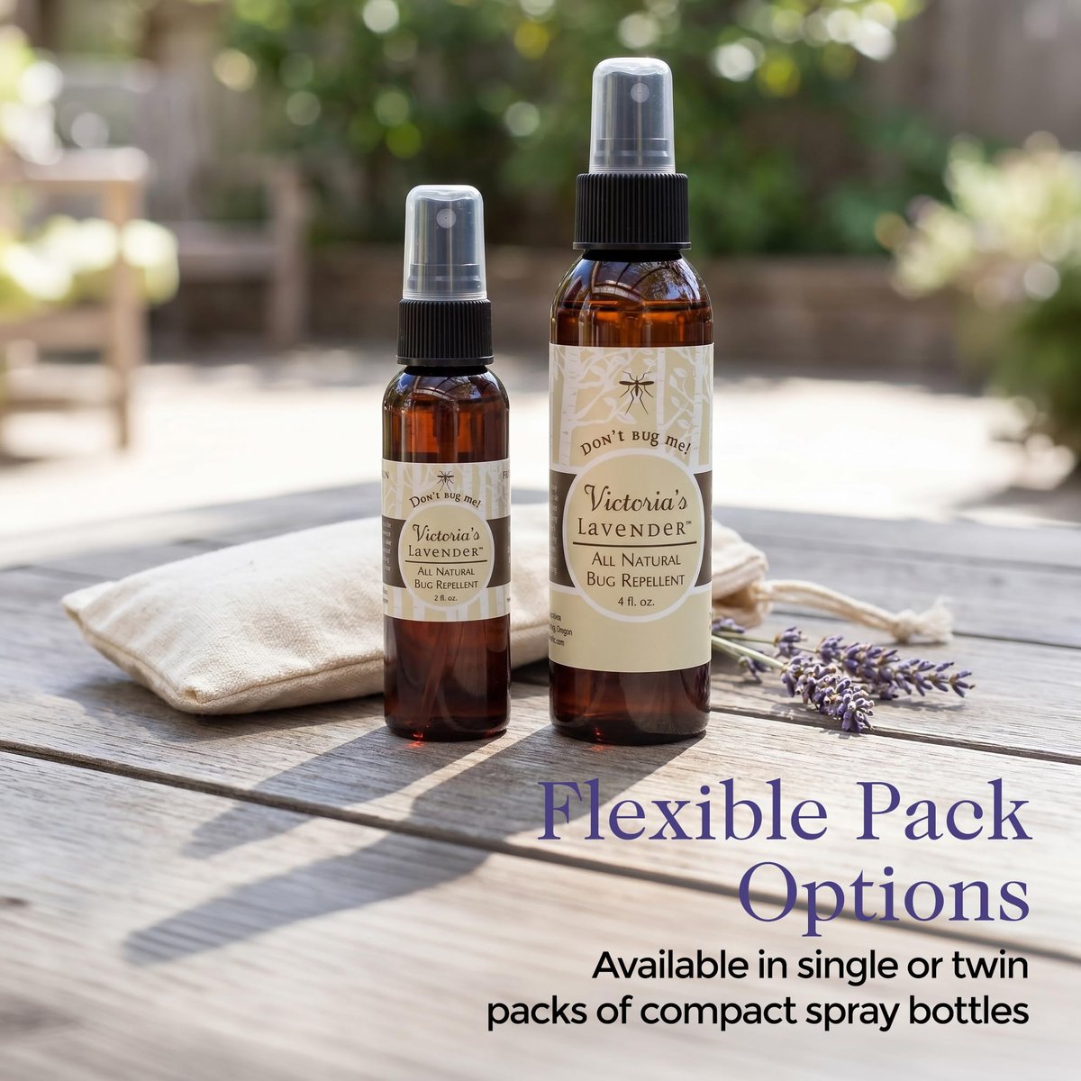 Victoria's Lavender Don’t Bug Me Insektenspray - Natürlicher Insektenschutz für Kinder - Ideal für den Innen- und Außenbereich - DEET-frei mit ätherischen Ölen, Aloe Vera & Eukalyptus - Hergestellt in den USA – 118 ml