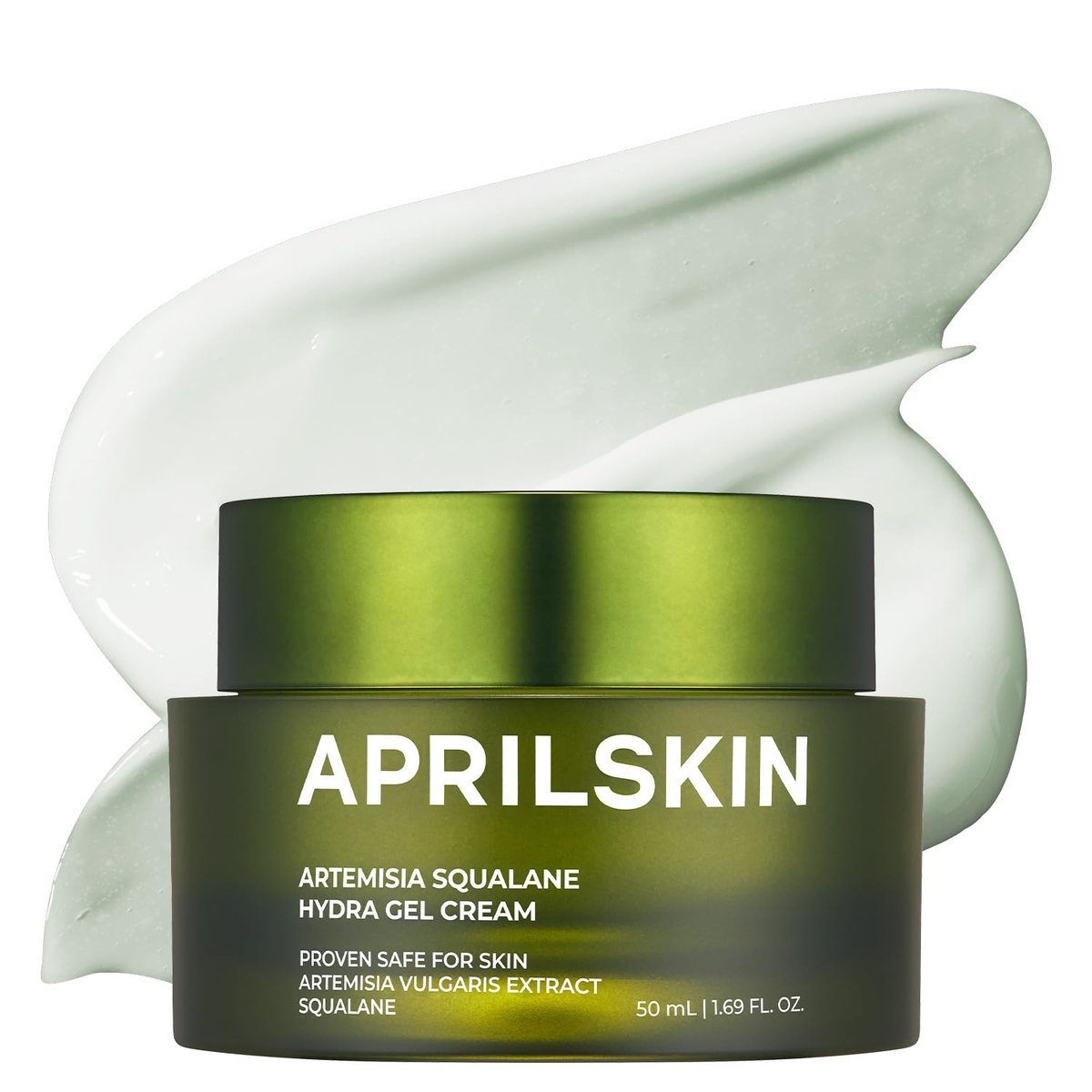 APRILSKIN Artemisia Squalane Hydra Gel Cream – Feuchtigkeitscreme für trockene, empfindliche & zu Akne neigende Haut | Vegan, tierversuchsfrei, niedriger pH-Wert | 50 ml