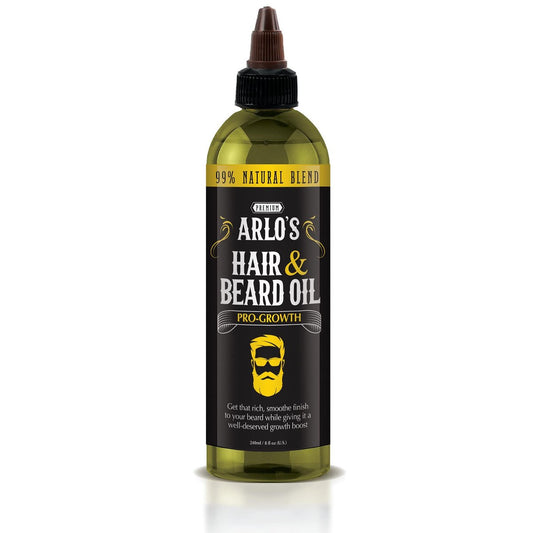 Arlo's Pro-Growth Haar- und Bartöl 8 oz. – Haaröl, Schnurrbartöl und Bartöl für Wachstum
