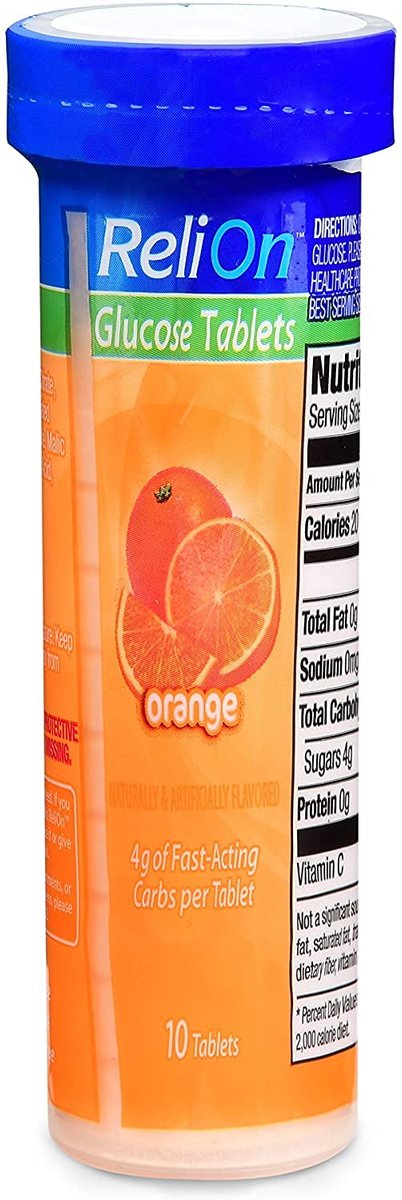 Relion Glukose Tabletten: Orange, Tropical und Fruit Punch – 30 Tabletten (3er-Pack)