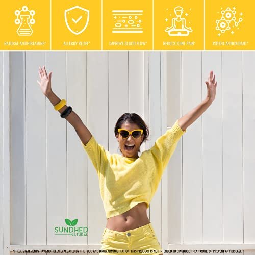 Sundhed Natural Reines Quercetin mit Bromelain und Bioperine - Antioxidantien Unterstützung, Extra starke Formel mit 1000 mg, 1-Monats-Vorrat (60 Kapseln)