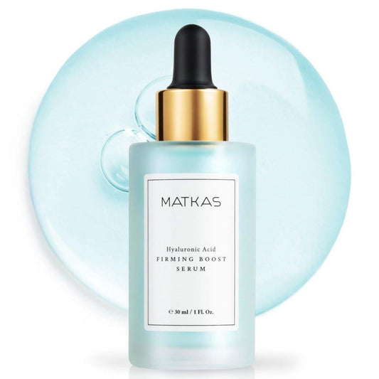 MATKAS Korean Firming Boost Hydrating Hyaluronic Acid Serum mit 2% Niacinamid – 30 ml für trockene Haut, Anti-Aging Peptide Feuchtigkeitsserum für das Gesicht