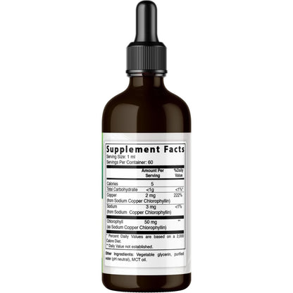 Best Naturals Chlorophyll-Tropfen flüssig 50 mg, 2 Fl Oz – Natürliches Detox, Energie, Verdauung & Hautgesundheit, Vegan, Nicht-GVO, Leichte Absorption