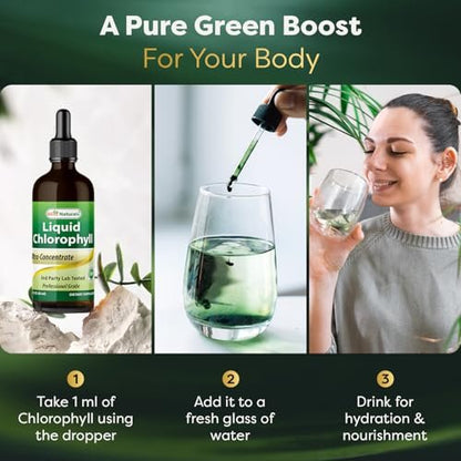 Best Naturals Chlorophyll-Tropfen flüssig 50 mg, 2 Fl Oz – Natürliches Detox, Energie, Verdauung & Hautgesundheit, Vegan, Nicht-GVO, Leichte Absorption