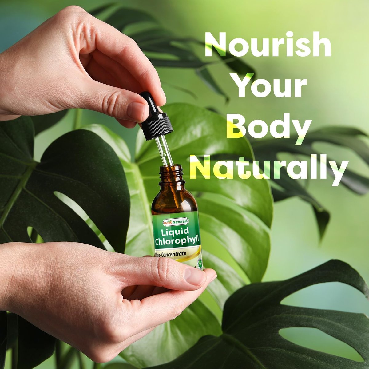 Best Naturals Chlorophyll-Tropfen flüssig 50 mg, 2 Fl Oz – Natürliches Detox, Energie, Verdauung & Hautgesundheit, Vegan, Nicht-GVO, Leichte Absorption
