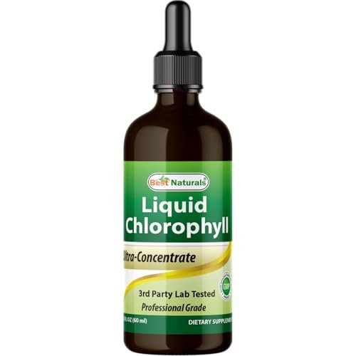 Best Naturals Chlorophyll-Tropfen flüssig 50 mg, 2 Fl Oz – Natürliches Detox, Energie, Verdauung & Hautgesundheit, Vegan, Nicht-GVO, Leichte Absorption