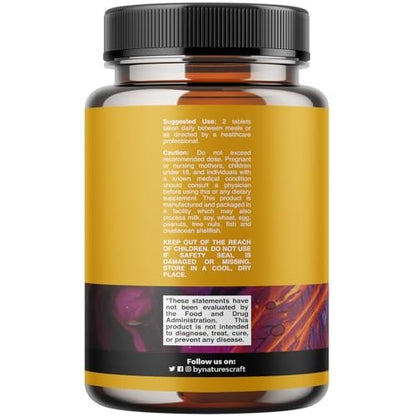 Natures Craft L-Lysin Kapseln - Hochdosiertes L-Lysin Supplement für Augengesundheit, Lippenpflege, Kollagensynthese und Immununterstützung - Essentielle Aminosäure - 1000 mg pro Portion - 100 Kapseln
