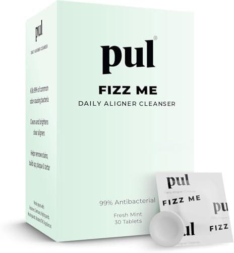 PUL Retainer Reinigungstabletten – Aligner Reiniger für Invisalign und durchsichtige Zahnschienen, tägliche Retainer Reinigungstabletten und Zahnprothesen Reiniger – entfernt Geruch, Verfärbungen und Plaque – 30-Tage-Vorrat