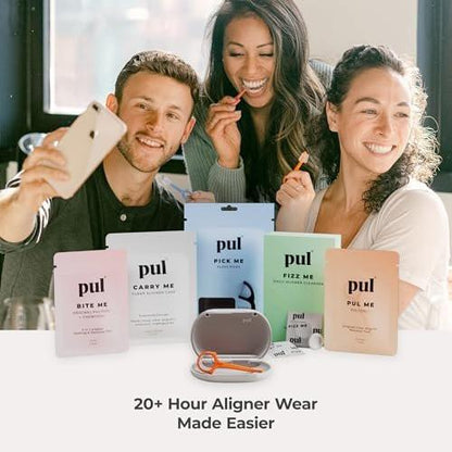PUL Retainer Reinigungstabletten – Aligner Reiniger für Invisalign und durchsichtige Zahnschienen, tägliche Retainer Reinigungstabletten und Zahnprothesen Reiniger – entfernt Geruch, Verfärbungen und Plaque – 30-Tage-Vorrat