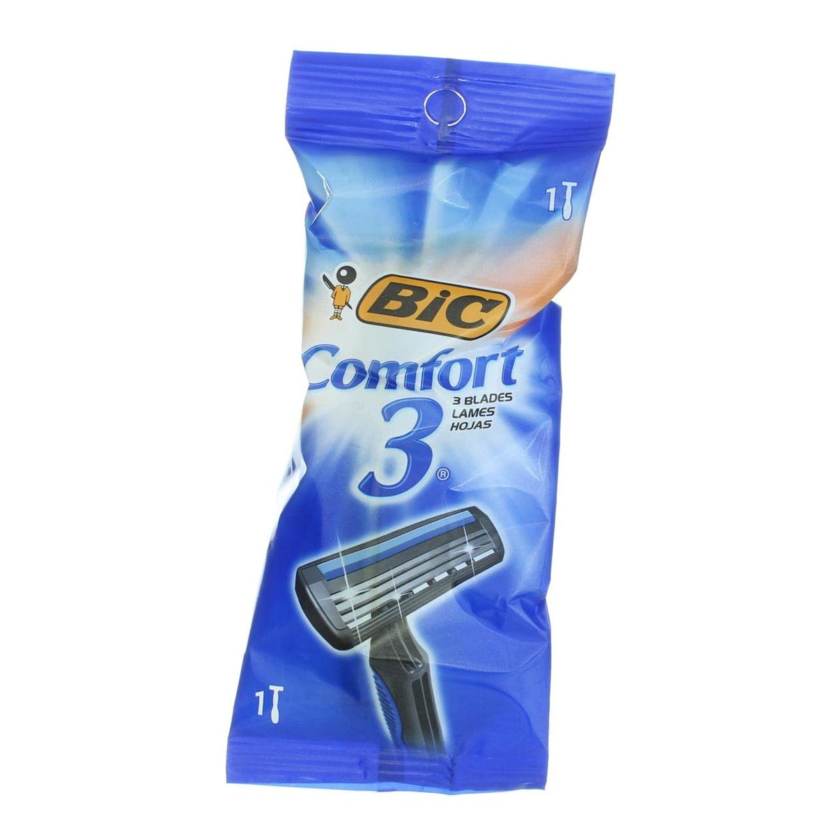 BIC Comfort 3 Rasierer für Männer – 3-Klingen-System mit Gleitstreifen