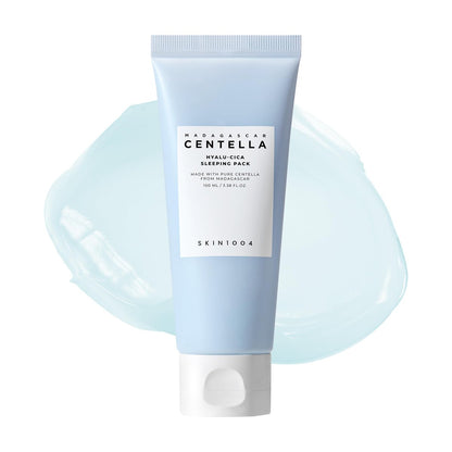 SKIN1004 Hyalu-CICA Sleeping Pack – 100ml Nachtcreme mit Hyaluronsäure, Melatonin und Centella Asiatica für Feuchtigkeit und Regeneration