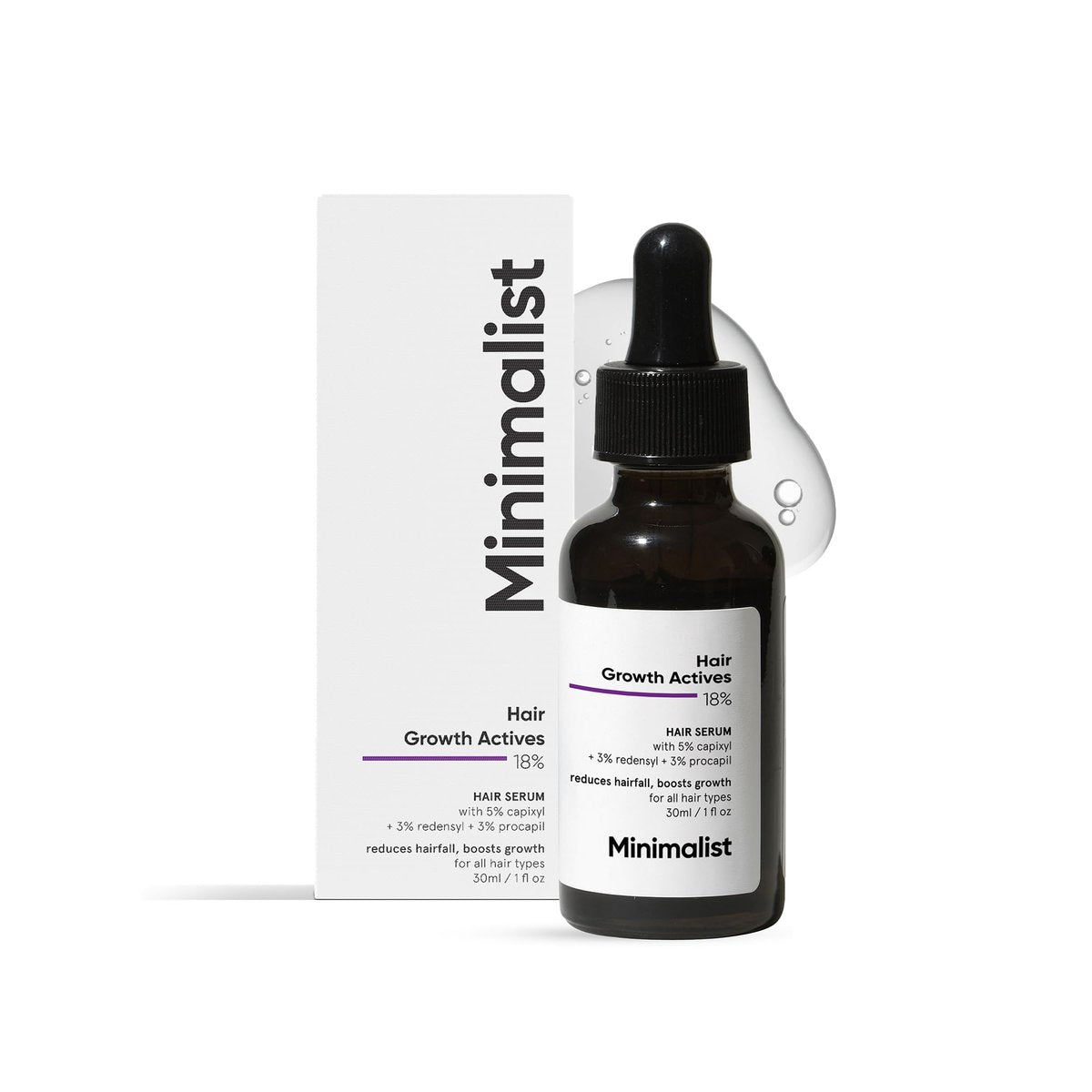 Minimalist Hair Density Serum 18% | Mit Procapil, Capixyl, Redensyl, Anagain & Baicapil gegen Haarausfall | Für Frauen & Männer | 30 ml
