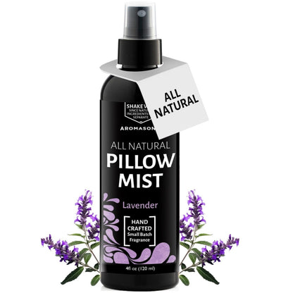 Aromasong Lavendel Kissen Spray für erholsamen Schlaf – Natürliches Bett- und Schlafenszeit-Mist mit ätherischen Ölen zur Entspannung, 118 ml