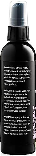 Aromasong Lavendel Kissen Spray für erholsamen Schlaf – Natürliches Bett- und Schlafenszeit-Mist mit ätherischen Ölen zur Entspannung, 118 ml