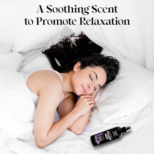 Aromasong Lavendel Kissen Spray für erholsamen Schlaf – Natürliches Bett- und Schlafenszeit-Mist mit ätherischen Ölen zur Entspannung, 118 ml
