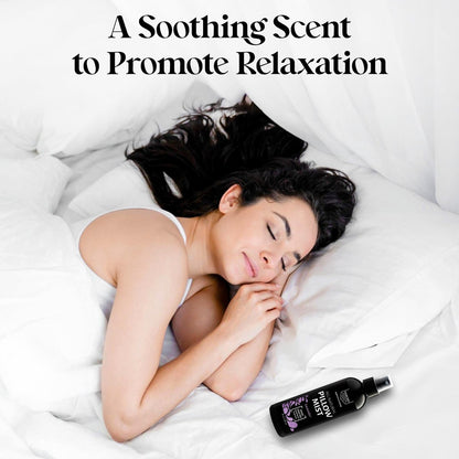 Aromasong Lavendel Kissen Spray für erholsamen Schlaf – Natürliches Bett- und Schlafenszeit-Mist mit ätherischen Ölen zur Entspannung, 118 ml