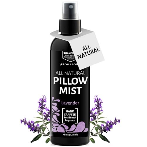 Aromasong Lavendel Kissen Spray für erholsamen Schlaf – Natürliches Bett- und Schlafenszeit-Mist mit ätherischen Ölen zur Entspannung, 118 ml