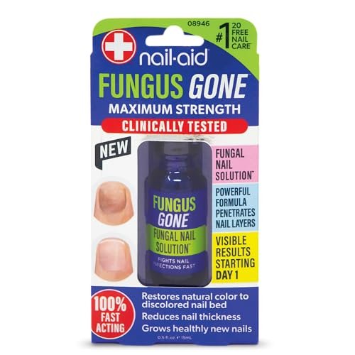 Nail-Aid Fungus Gone – Maximale Stärke, pilzhemmende Nagellösung, 100 % schnell wirkend, 15 ml