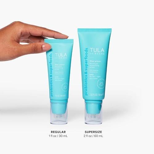 TULA Skin Care Face Filter Blurring and Moisturizing Primer - Supersize Luna, Gleicht Hautton & Rötungen aus, Feuchtigkeitsspendend & verbessert Haltbarkeit von Make-up, 2,02 fl oz