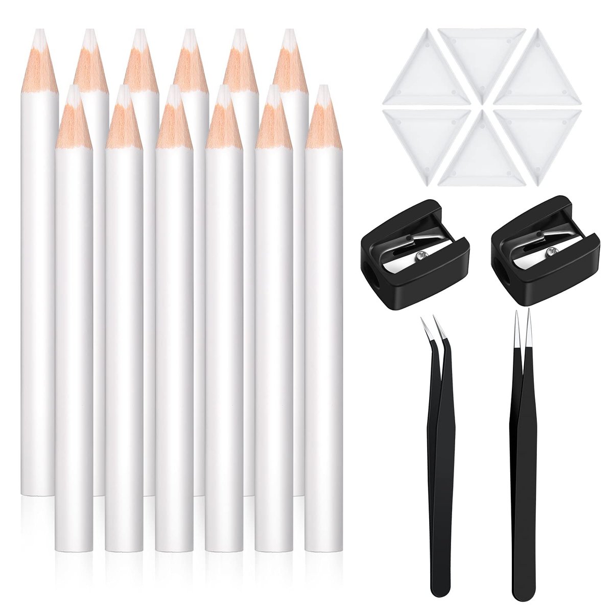 Maitys 22-teiliges Wachsstift-Set für Strasssteine – Wachsstifte zum Aufnehmen von Strasssteinen, Nagelkunst, Edelstein-Dotting, Kristall-Aufnahmewerkzeuge mit Pinzette, Spitzer und Dreiecksplatte
