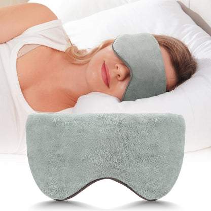 Mr. Sandman Gewichtete Schlafmaske – Verdunkelnde Schlafmaske, Kühlende & Wärmende Kompresse, 0,23 kg, Grau