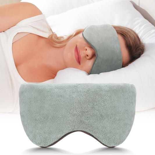 Mr. Sandman Gewichtete Schlafmaske – Verdunkelnde Schlafmaske, Kühlende & Wärmende Kompresse, 0,23 kg, Grau
