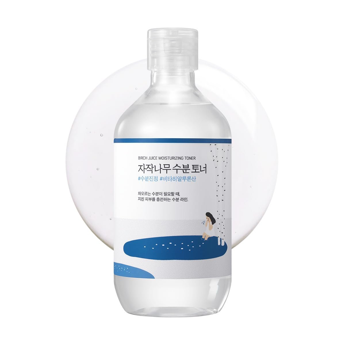 ROUND LAB Birch Juice Moisturizing Toner 300ml – Alkoholfreier & Duftfreier Feuchtigkeitsspender mit Hyaluronsäure