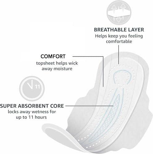 Ultra dünne Binden mit Flexi-Flügeln für die Periode, extra lang, super saugfähig, auslaufsicher, unparfümiert, Größe 3, 28 Stück