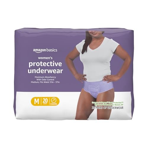 Postpartale Inkontinenzunterwäsche für Damen, Maximale Saugfähigkeit, Einweg, Frischeschutz, Geruchskontrolle, Bequeme Passform, Mittel, Lavendel, 20 Stück