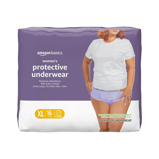 Postpartale Inkontinenz-Einlagen für Damen, Maximale Saugfähigkeit, Frischeschutz, Auslaufschutz, Odorkontrolle, Weicher Komfort, Einweg, X-Large, Lavendel, 16 Stück