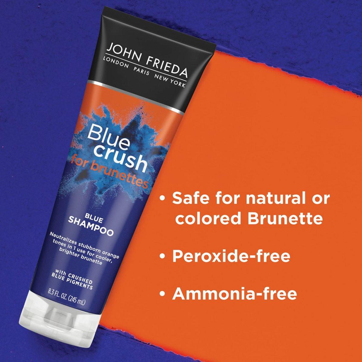 John Frieda Blue Crush Shampoo & Conditioner Set für Brünette – Pflege & kühle Töne für coloriertes & natürliches braunes Haar, 8,3 Unzen (2er-Pack)