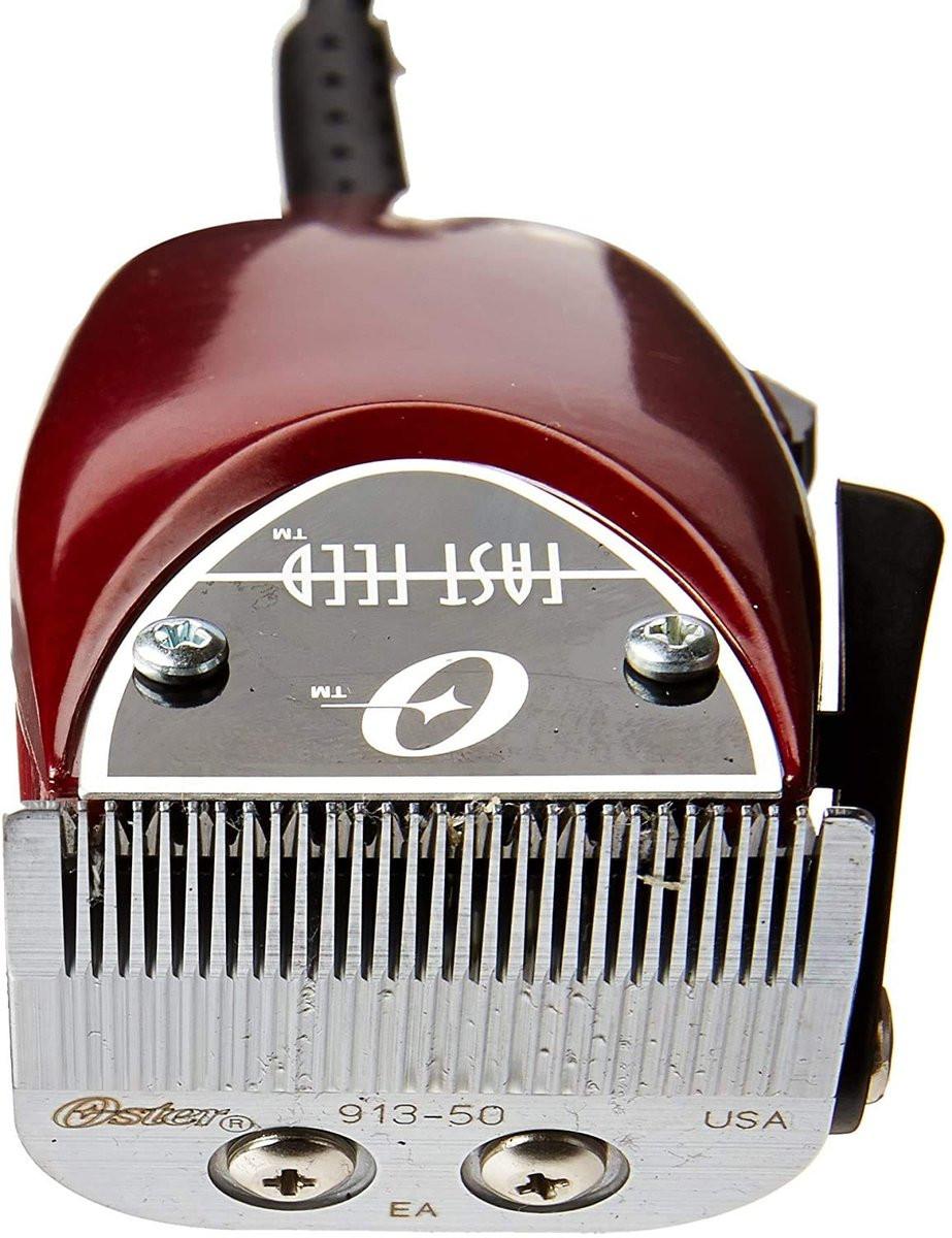 Oster Fast Feed Verstellbarer Pivot-Motor-Haarschneider 76023-510 mit 8-teiligem Aufsteckkamm-Set und Nackenbürste