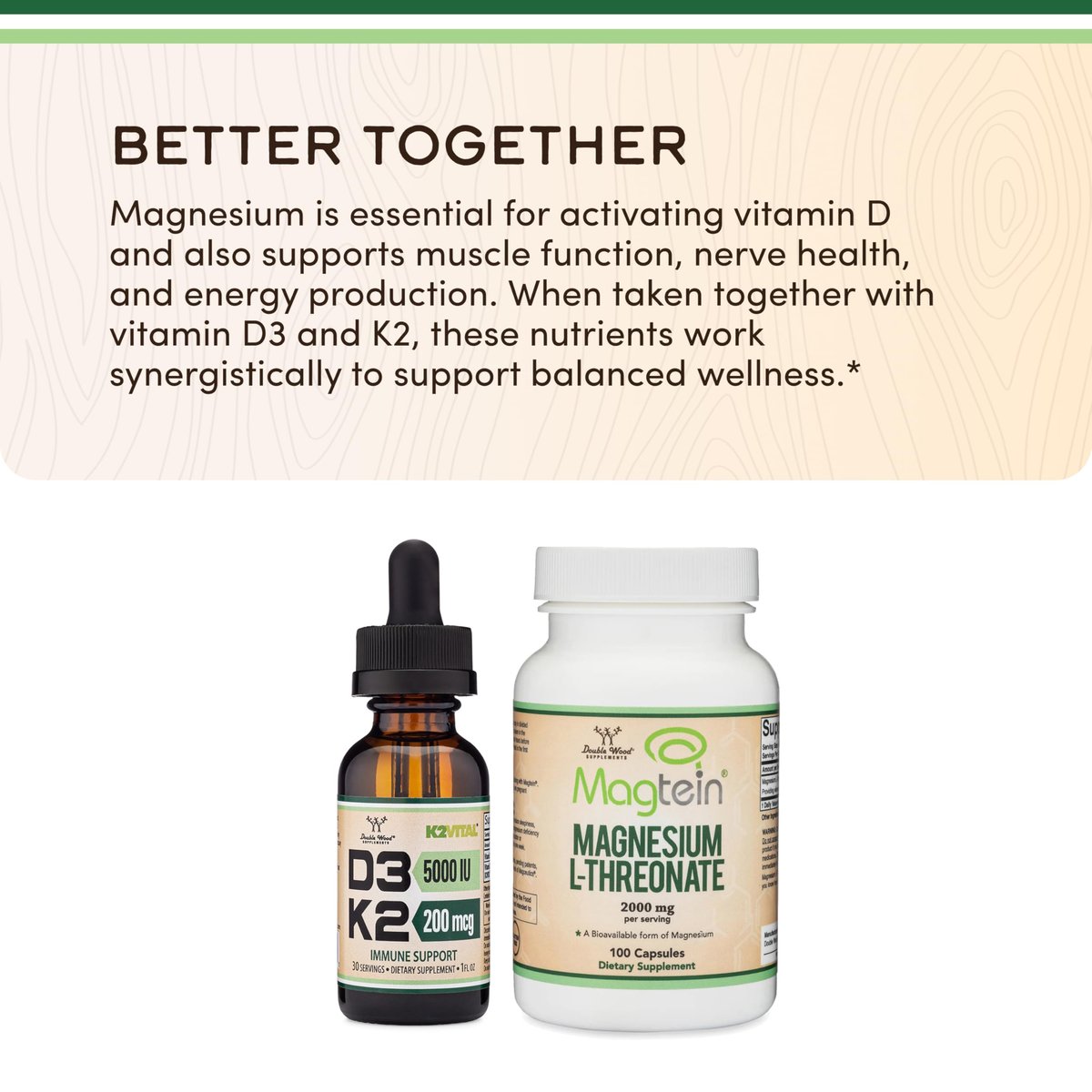 Vitamin D3 K2 5.000 IE Liquid Drops (5.000 IE D3 und 200mcg 99,9% All-Trans patentiertes K2 MK-7 (K2Vital)) Maximale Absorption flüssige Vitamin D Tropfen (30 Portionen) von Double Wood