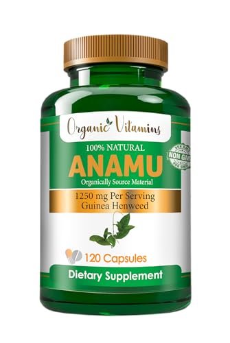 Organische Anamu Kapseln 1250mg - 100% biologisch angebaut - 120 Kapseln Petiveria Alliacea