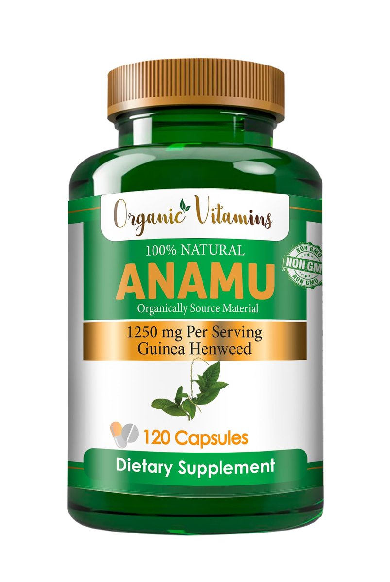 Organische Anamu Kapseln 1250mg - 100% biologisch angebaut - 120 Kapseln Petiveria Alliacea