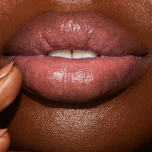 Charlotte Tilbury Hyaluronic Happikiss Lipstick Balm – Hochglänzender, feuchtigkeitsspendender Lippenbalsam mit saftigem Farbton – für voller aussehende, gepflegte Lippen – Pillow Talk