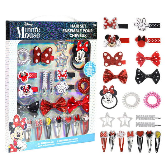 Disney Minnie Maus Haar-Accessoire-Set für Kinder – Perfekt für Partys, Übernachtungen und Verkleidungen, ab 3 Jahren, von Townley Girl