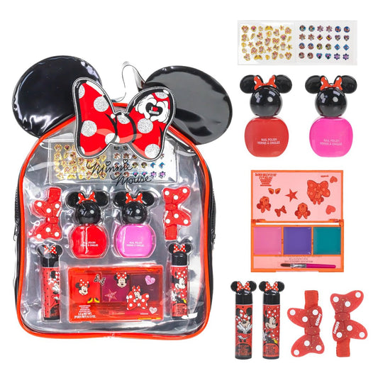 Disney Minnie Maus Kosmetik-Geschenkset für Mädchen ab 3 Jahren – Lippenstift, Nagellack & Haaraccessoires von Townley Girl
