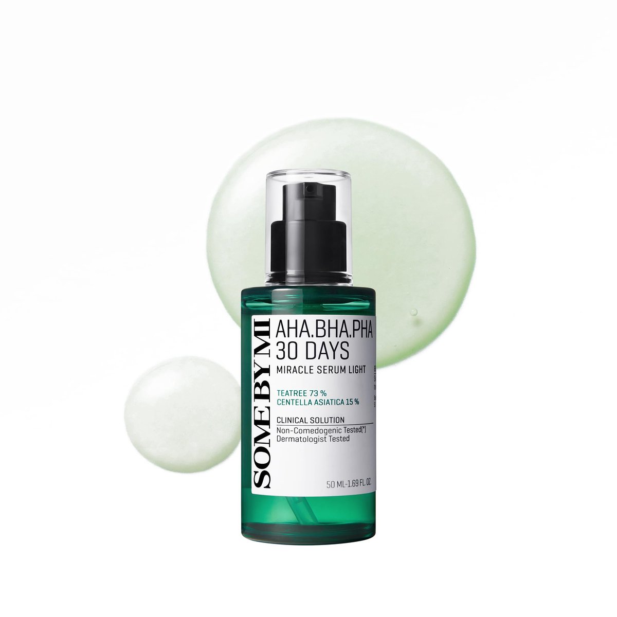 SOME BY MI AHA BHA PHA 30 Days Miracle Serum Light – 50ml – Tägliches Peeling-Serum mit Salicylsäure für Poren und Mitesser – Centella & Niacinamid zur Beruhigung – Koreanische Hautpflege
