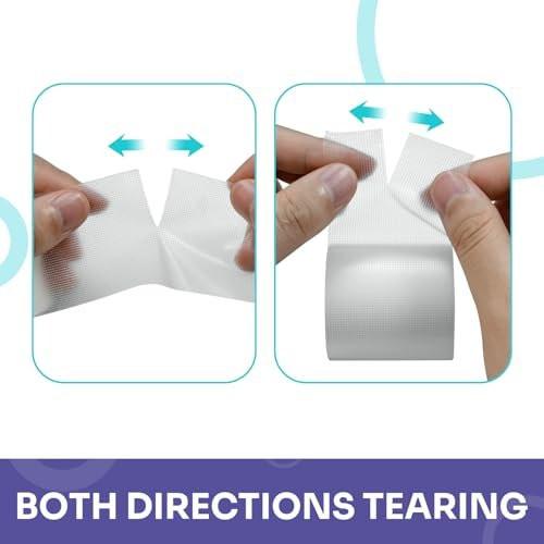 Conkote Transparentes Medizinisches Klebeband 1" x 10 Yards, Erste-Hilfe-Klarer Chirurgischer Verbandsklebestreifen für die Wundversorgung, 12 Rollen