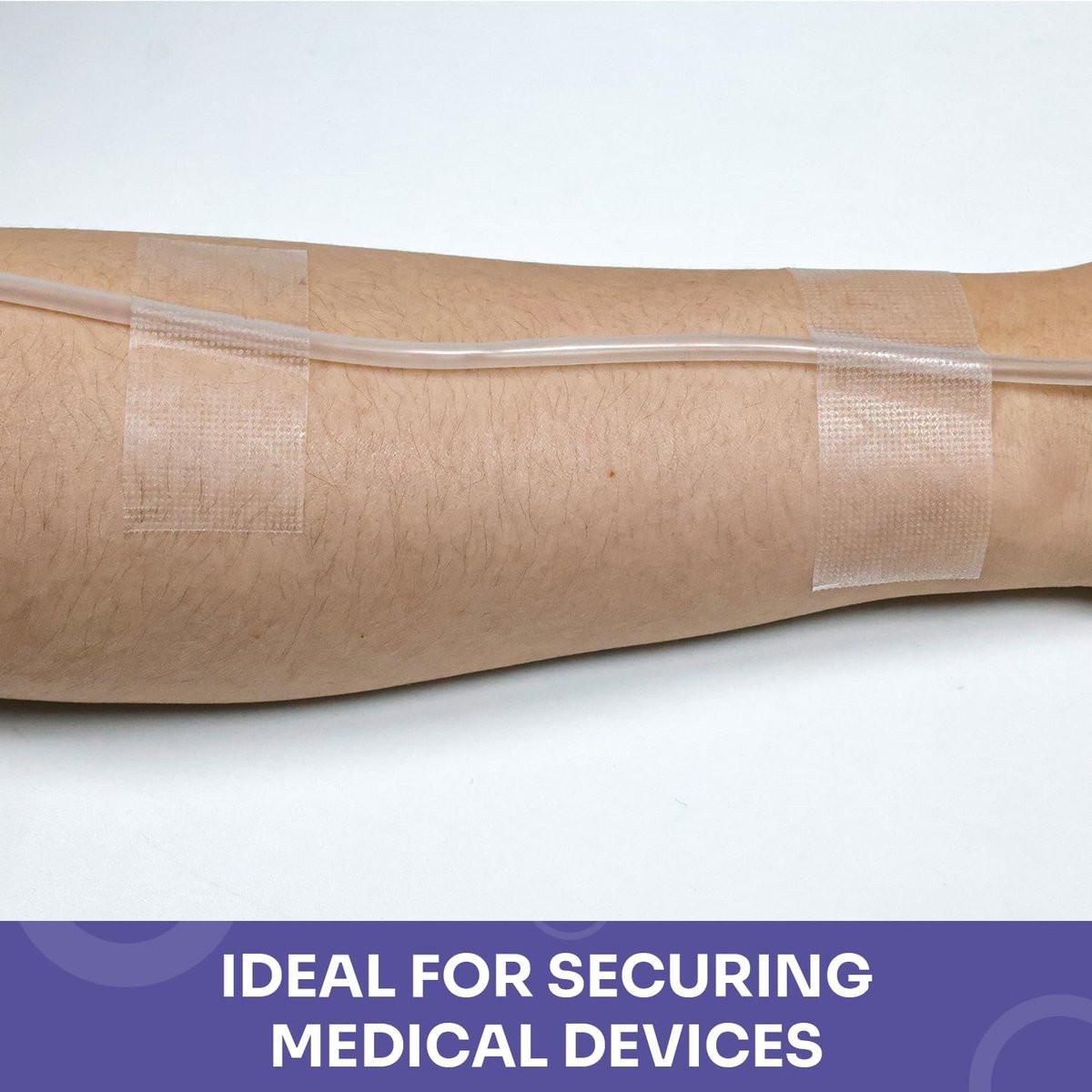 Conkote Transparentes Medizinisches Klebeband 1" x 10 Yards, Erste-Hilfe-Klarer Chirurgischer Verbandsklebestreifen für die Wundversorgung, 12 Rollen