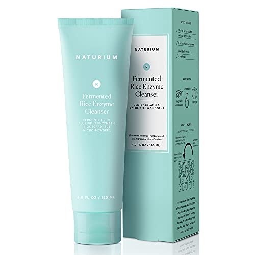 Naturium Fermentierter Reisenzym-Reiniger mit Fruchtenzymen & biologisch abbaubaren Mikropulvern, 4 oz