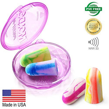 MOLDEX Softies® Schaumstoff-Ohrstöpsel – 33 dB höchste NRR, Mehrfarbig, 60 Paar