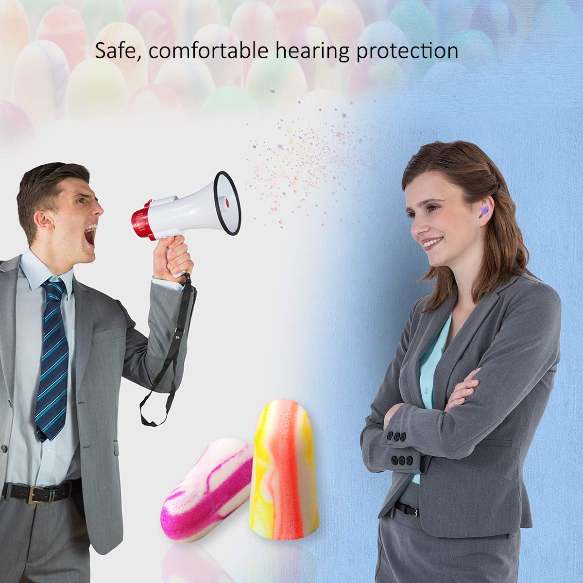 MOLDEX Soft Foam Ohrstöpsel Softies® – Gehörschutz für Schlafen, Schnarchen, Arbeit, Reisen, Schießen – -33dB höchster NRR – Hergestellt in den USA (Flaschenpackung, 60 Paare)