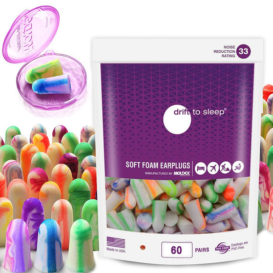 MOLDEX Softies® Schaumstoff-Ohrstöpsel – 33 dB höchste NRR, Mehrfarbig, 60 Paar