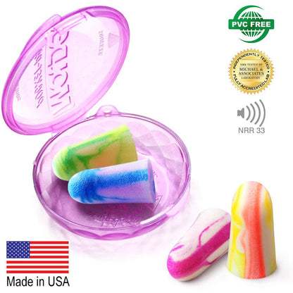 MOLDEX Softies® Schaumstoff-Ohrstöpsel – 33 dB höchste NRR, Mehrfarbig, 60 Paar