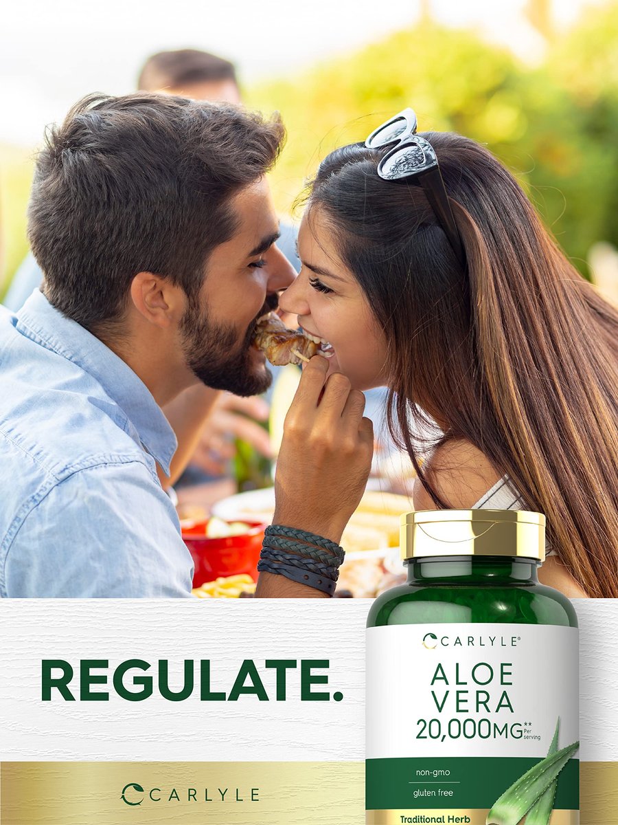 Carlyle Aloe Vera Softgel-Kapseln | 300 Stück | Aloe Vera Gel Nahrungsergänzungsmittel | Non-GMO, Glutenfrei