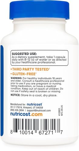 Nutricost Melatonin 3 mg, 240 Tabletten – 3 mg pro Portion, Non-GMO, Glutenfrei